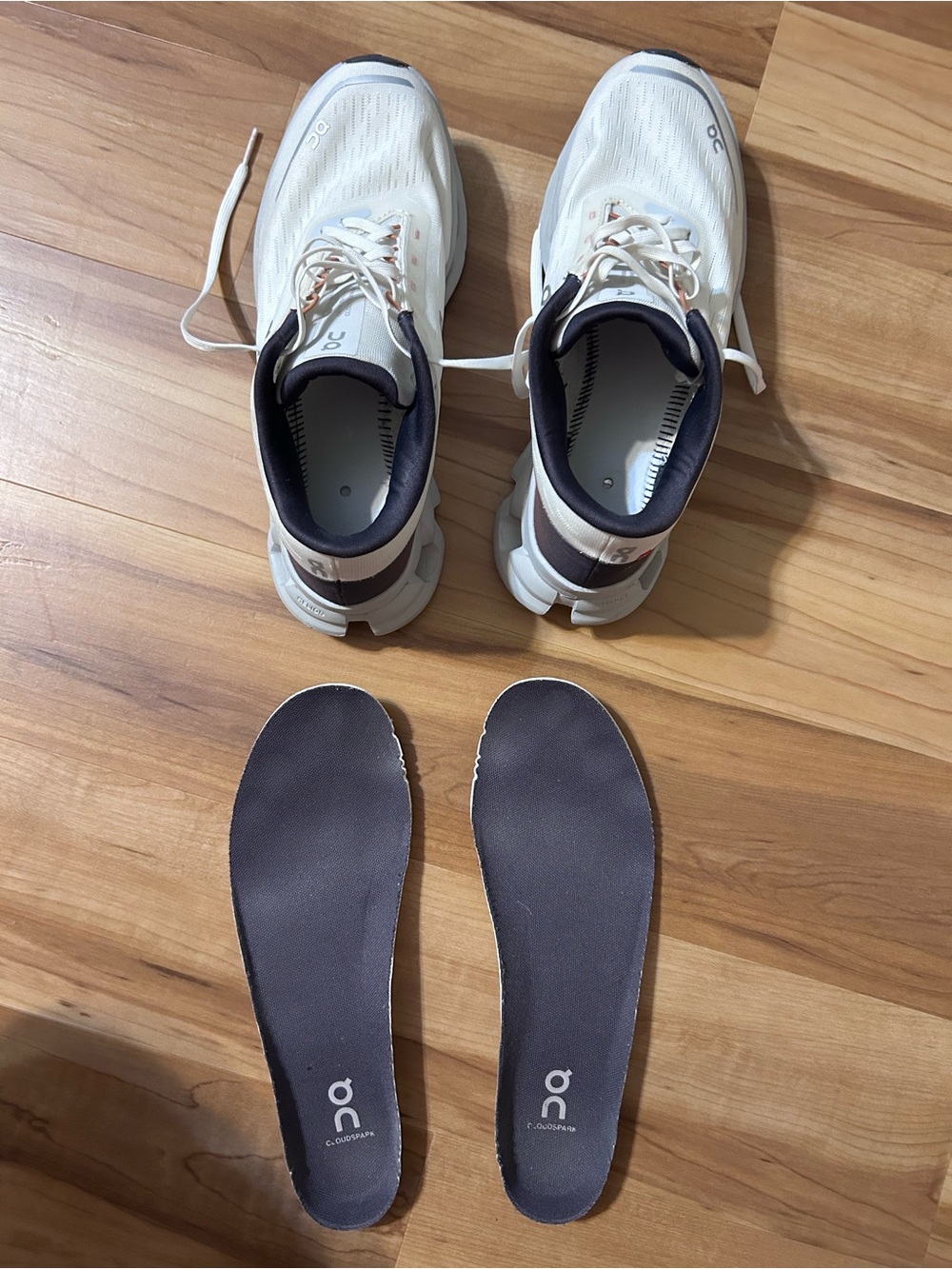 On Running Women's Cloudspark White/Navy Running Shoes